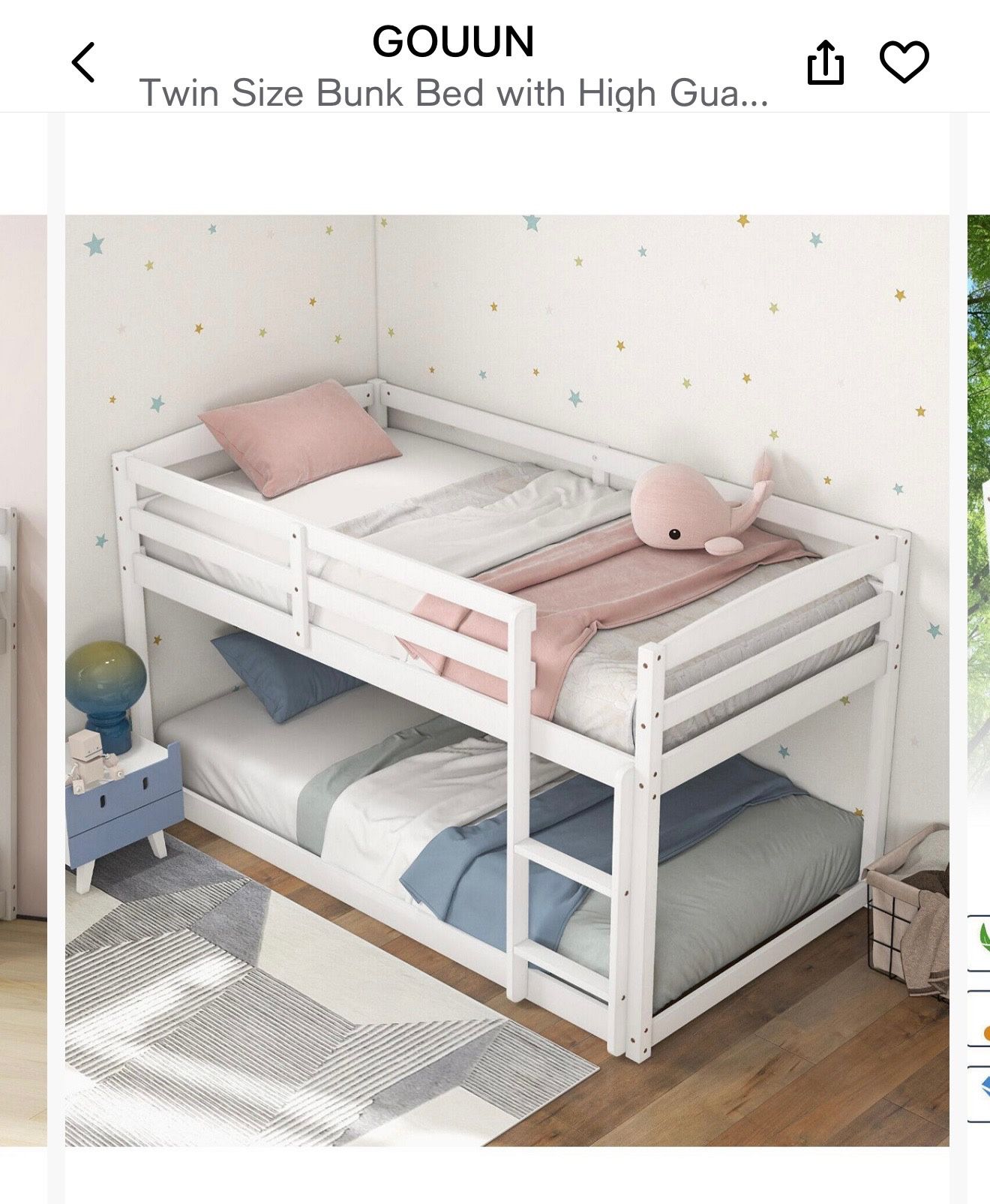 Twin Size Kids Bunk Beds Like New