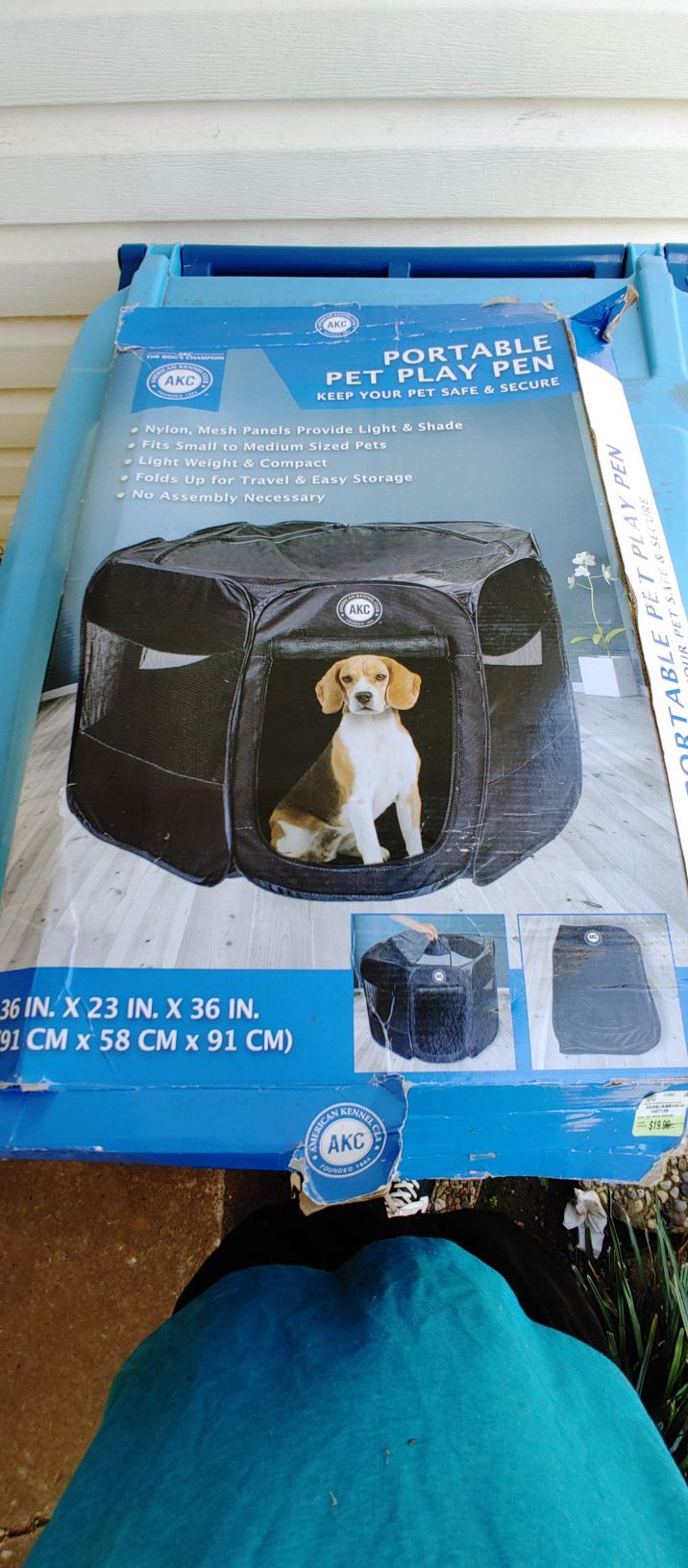 Dog play pen kennel