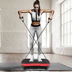 Vibration Plate Exercise Machine Whole Body Fitness w/Bluetooth