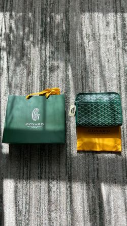 green goyard bag