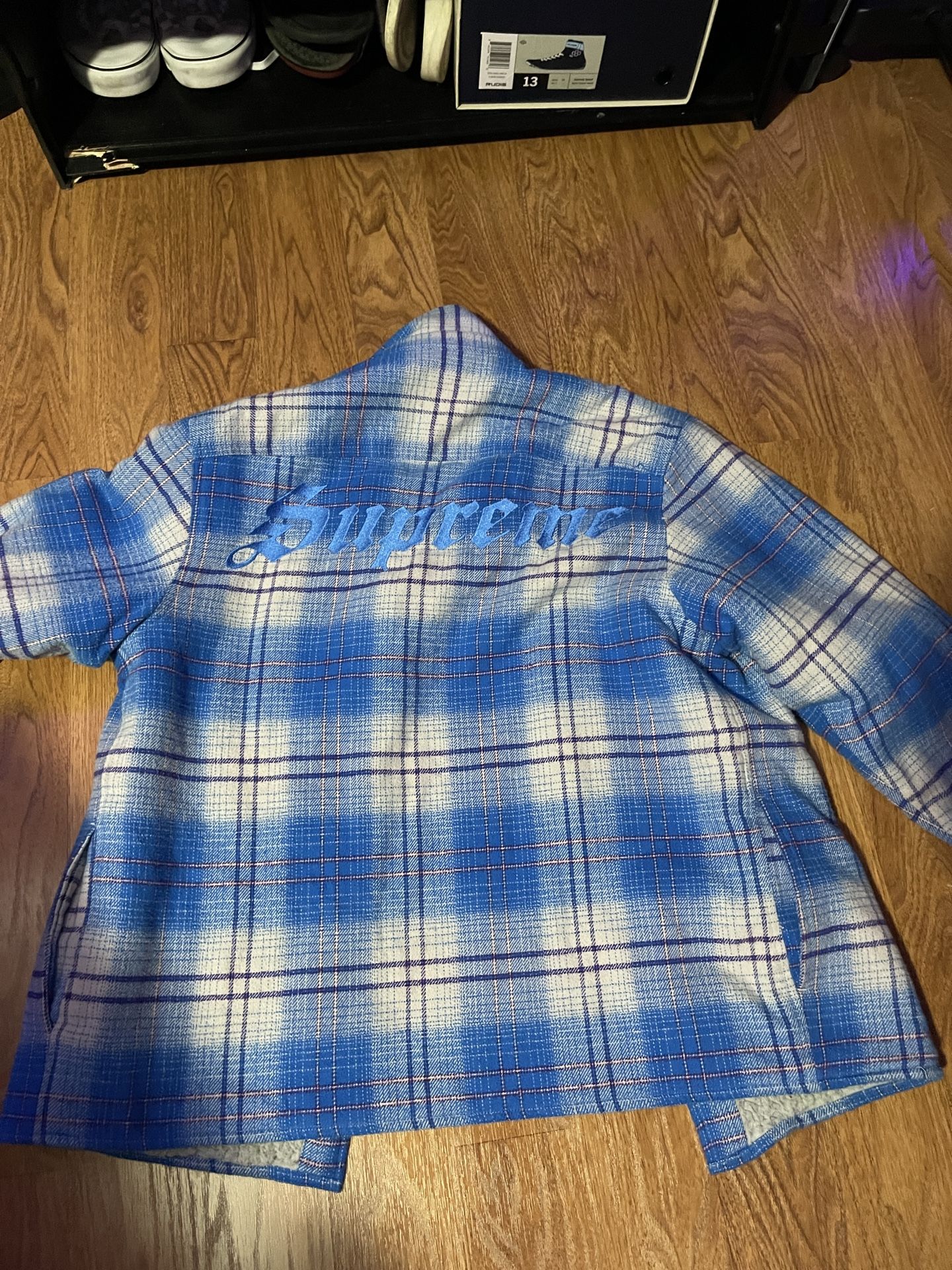 Blue Supreme Flannel Size Small