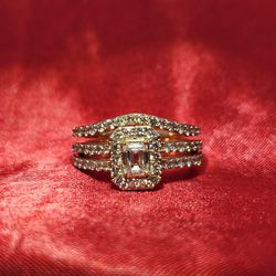 10k Yellow Gold Diamond Ring With Band 1.75 ctw