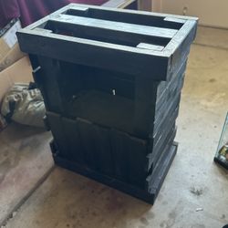 Custom Made Black Fish Tank Stand