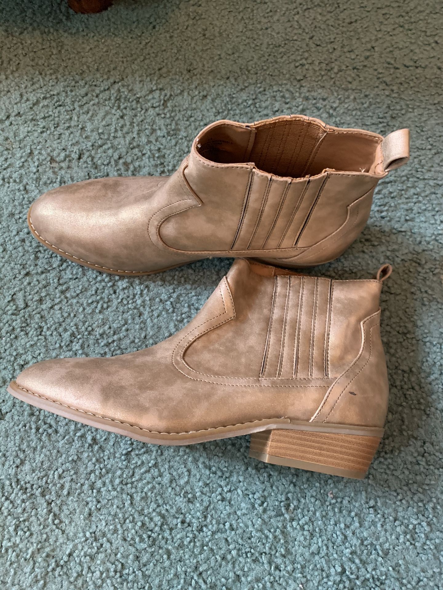 Gold Ankle Boots