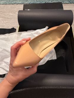 Christian Louboutin Nude Patent Leather Pumps – Red Sole – Size 37