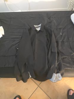 Robert Romani Black Button Up Size L