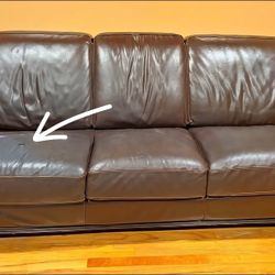 Leather Sofa And Chair / BO