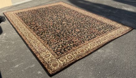 Large Persian Classic Kashan Area Rug 100%  Polypropylene Pile 