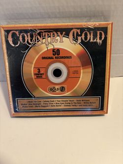 Country Gold 50 Original Recordings Various Artist 3 DiscSet Audio CD New Sealed