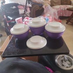 Four  Small Bowl  Purple New 