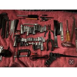 Assortment Of Tools Craftsman, Husky, Pittsburg Sockets, Wrenches