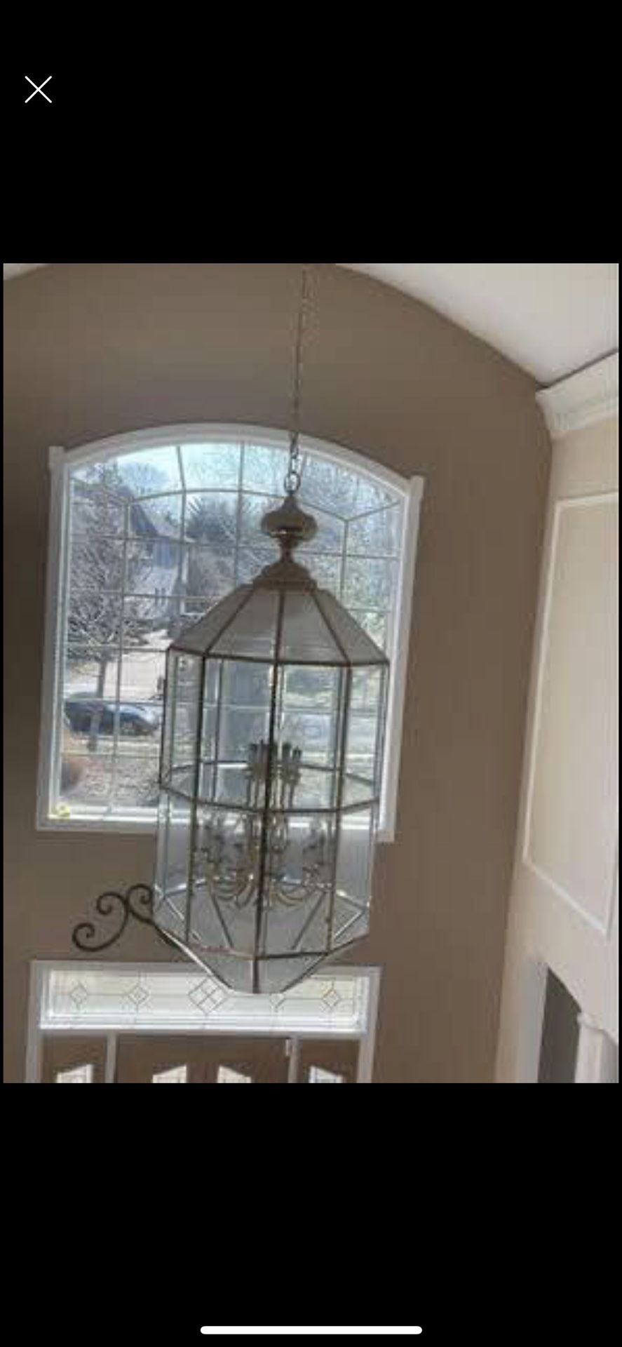 Foyer Glass Chandelier