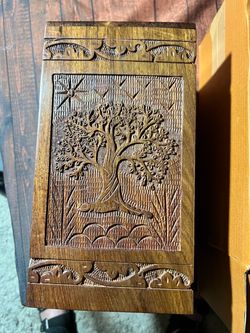 INTAJ Rosewood Tree of Life Urn: X-Large