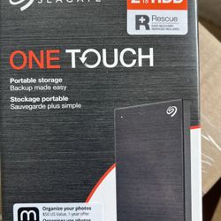 Seagate 2TB HDD Portable Storage. NEW!