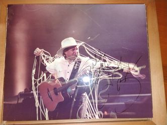 Garth Brooks Autographed Photo Framed