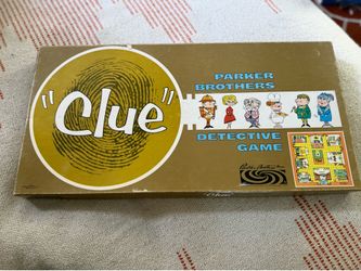 Parker Brothers Clue Board Game 1966 Strategy RED DESCRIPTION