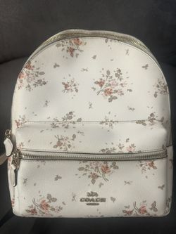 Coach backpack white