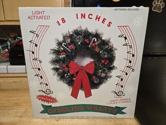 1990 Caroling Wreath Working Condition