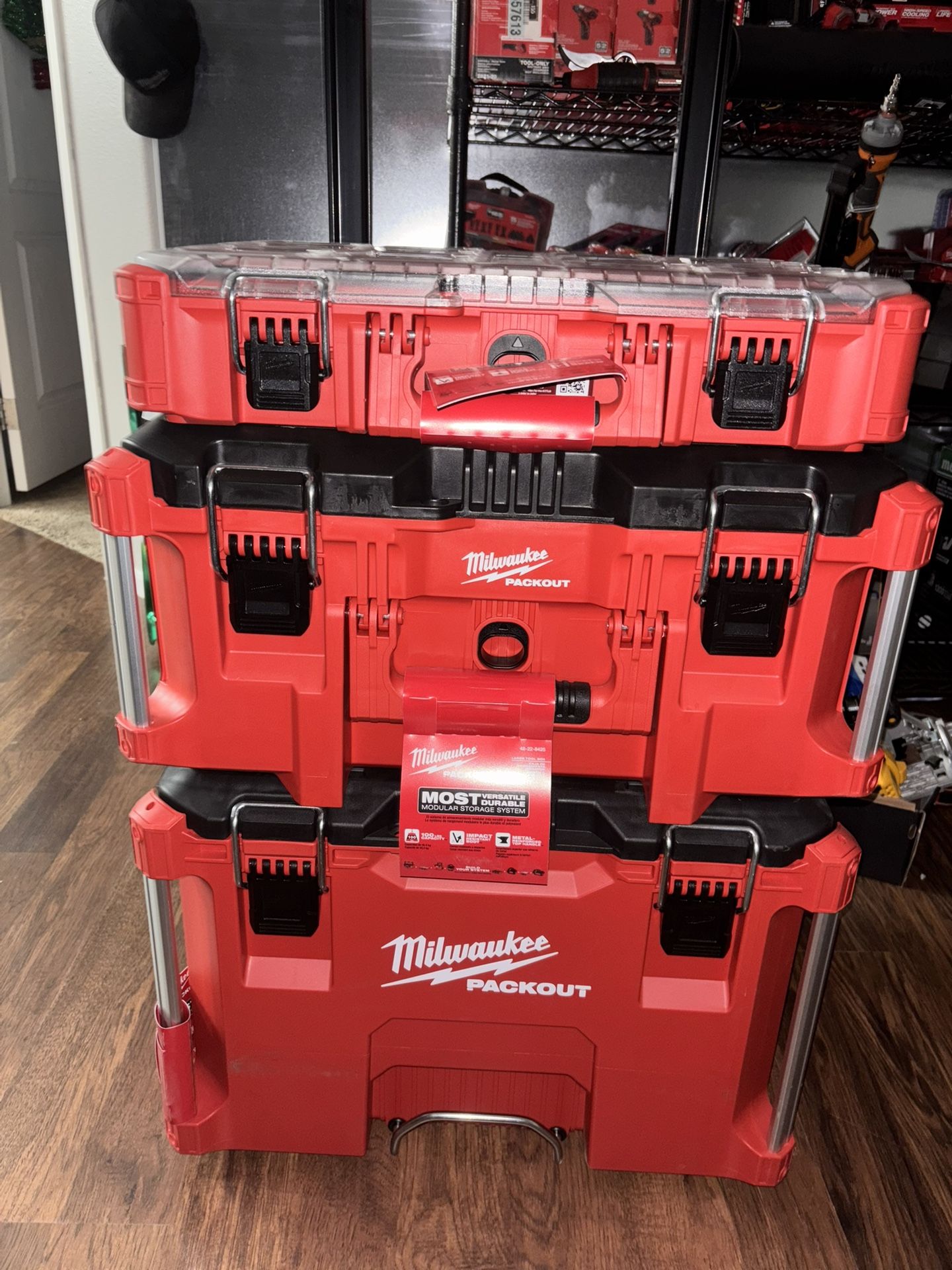 Milwaukee PACKOUT 3-Piece Tool Box Set – New