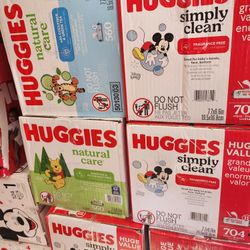 Huggies Wipes $20 Each Box. 