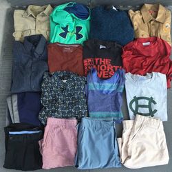 Large Lot 16 Men or Unisex Clothing - Most size M to M/L
