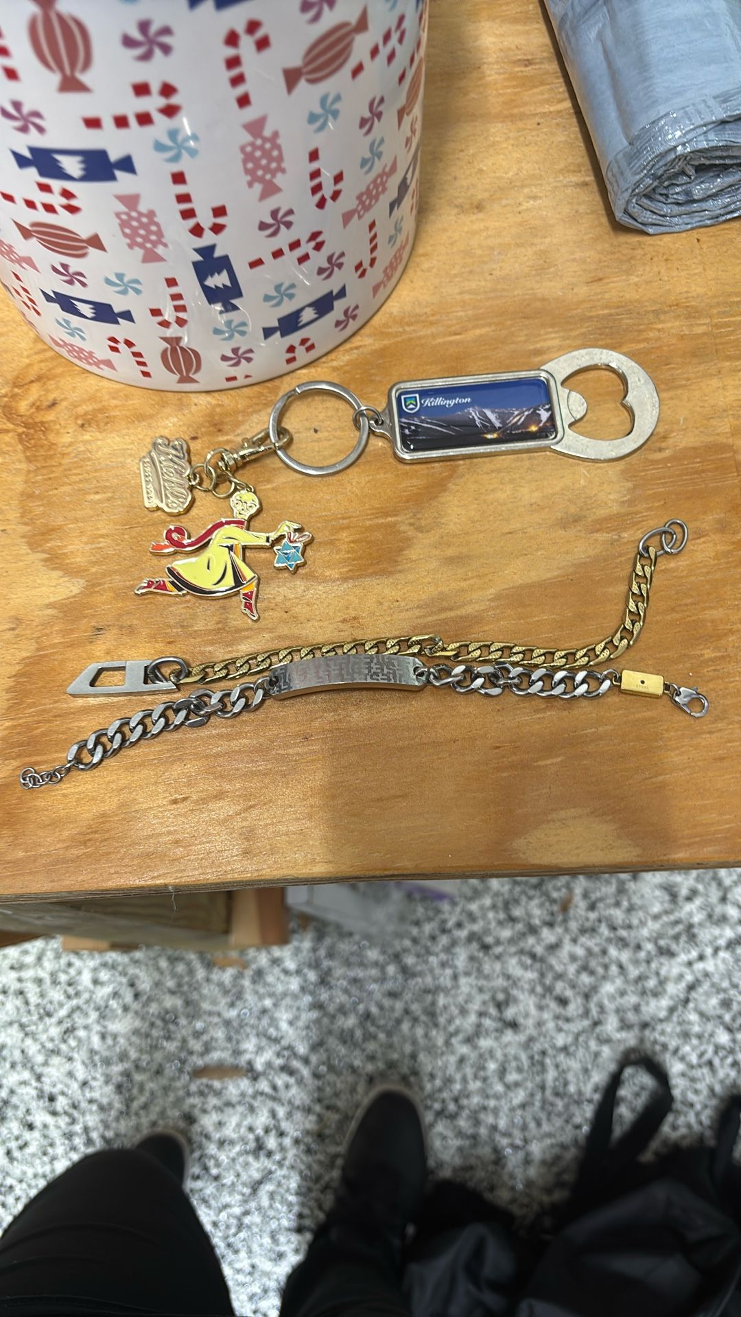 2 Men’s Bracelets And A Keychain