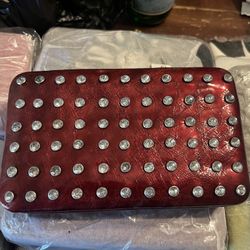 Cute women’s rhinestone wallet clutch