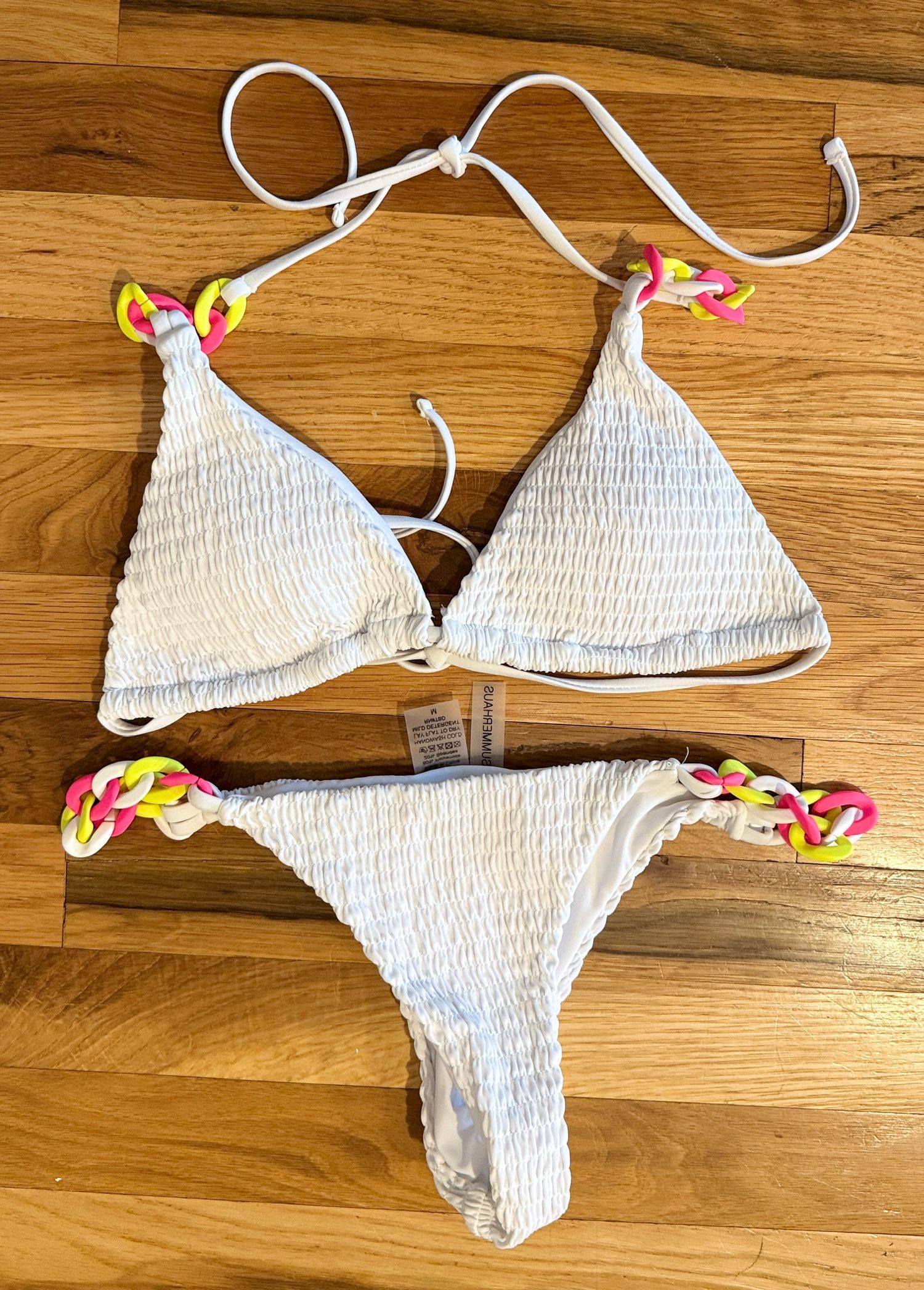 Beach Bunny Bikinis - 3 Pairs (White, Black, Pink)