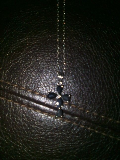 Silver Chain With Silver Cross 