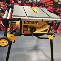 New Dewalt 10” Table Saw With Rolling Stand $525