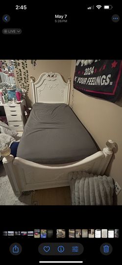 Twin Bed Frame And Casper Mattress 