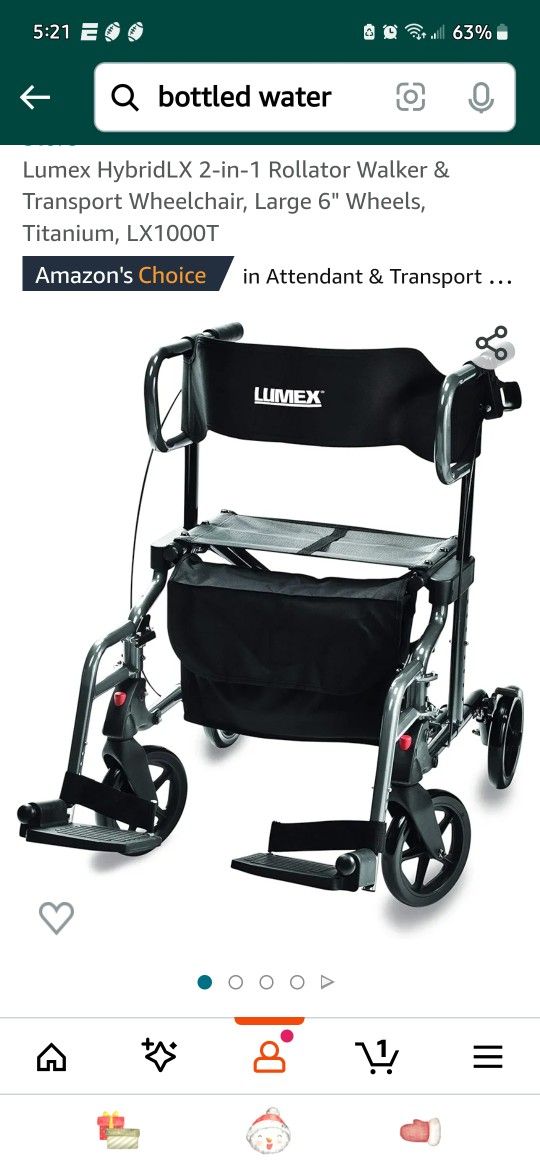 LUMEX Rollater Wheelchair