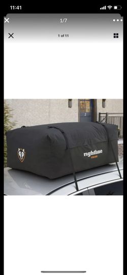 Car SUV Durable Rooftop Travel Cargo Bag Carrier Straps Luggage Waterproof Black