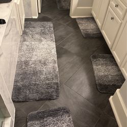 5 Piece Bathroom Rug Set