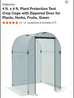 Plant Protection Tent