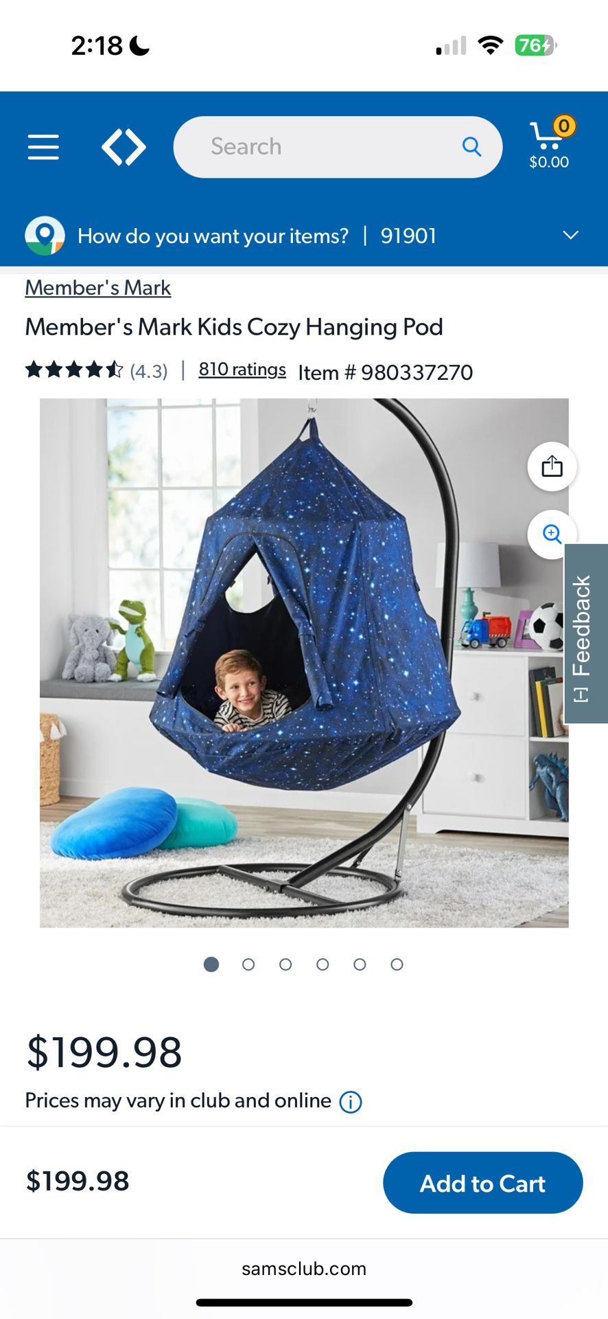 Hanging pod Chair
