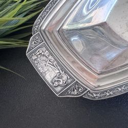 Elegant Silver Plated Serving Tray