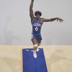 Julius Erving #6 Blue Jersey Philadelphia 76'ers McFarlane NBA Legends Hardwood Classics Six Inch Action Figure

