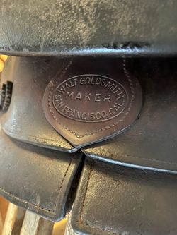 Walt Goldsmith Maker San Francisco Leather Saddle