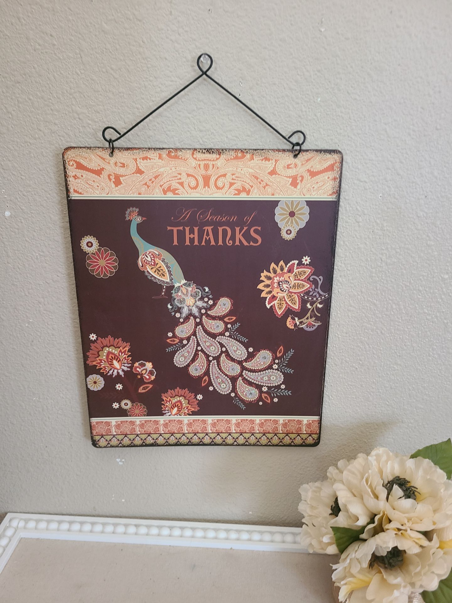 Tin decorative wall art