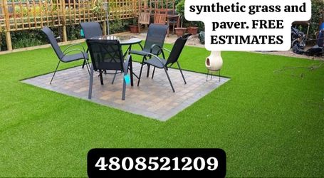 Sintetic Grass And Pavers