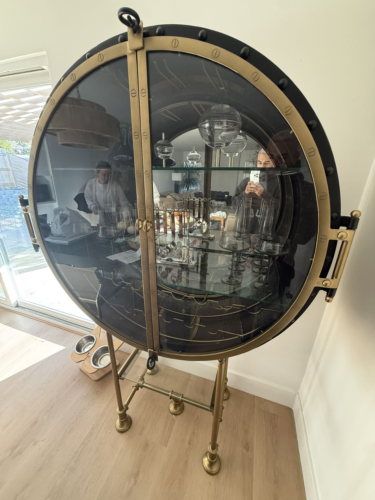 Scout Porthole Bar Cabinet