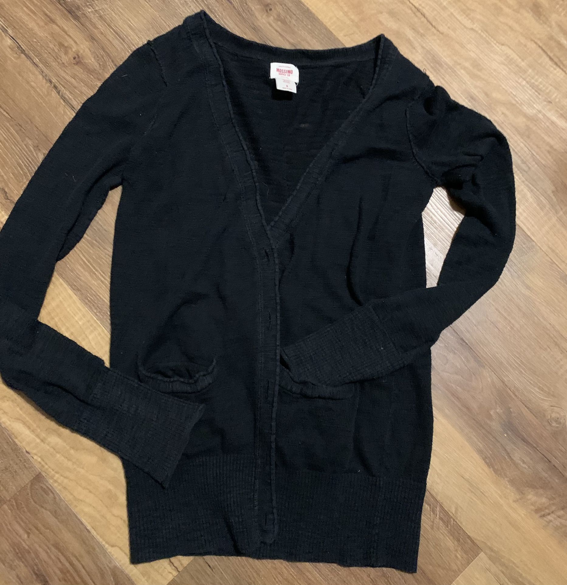 Black Mossimo  button up sweater size small