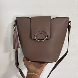 Brown Handbag with small purse attachment 