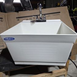 Utility Tub With Faucet 