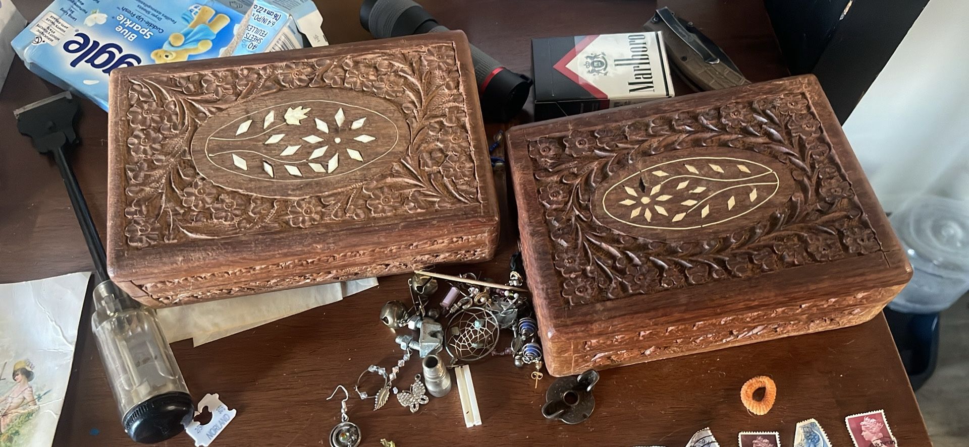 Hand Carved Boxes