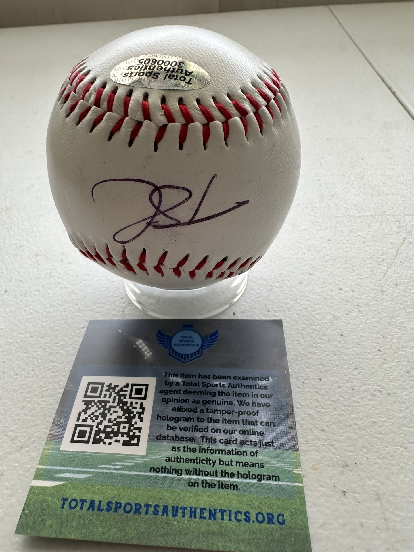 TARIK SKUBAL SIGNED DETROIT TIGERS RAWLINGS BASEBALL AUTOGRAPHED W/COA - 675
