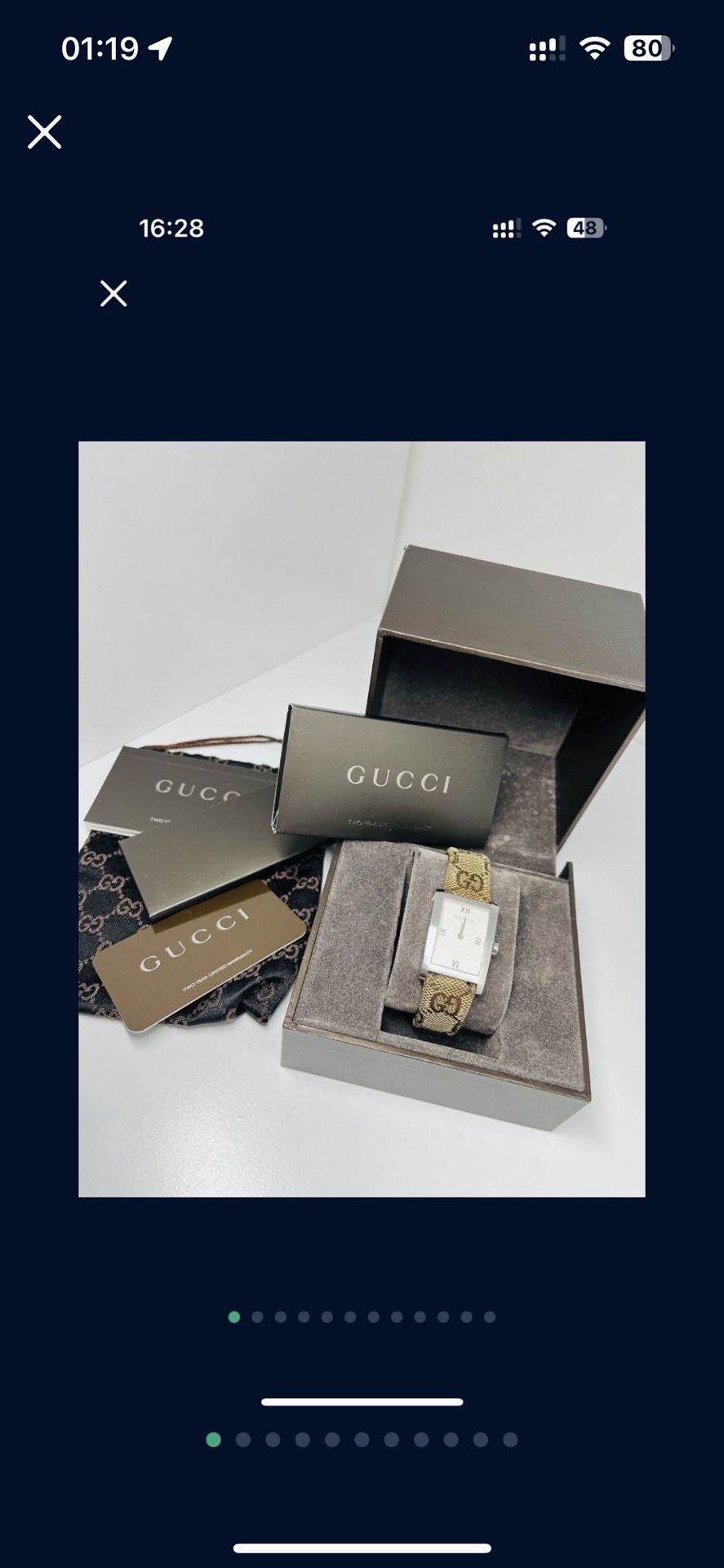 Gucci Watch Model 8600J Authentic