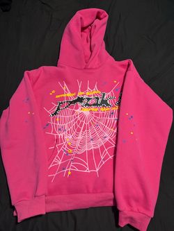 pink spider hoodie