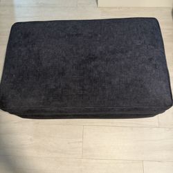 Navy Blue Storage Ottoman